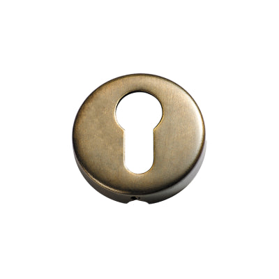 Tradco Escutcheon Sheet Brass Euro Antique Brass D50xP10mm