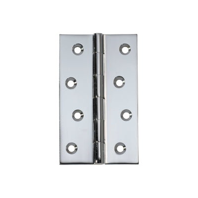 Southern Design Group Fixed Pin Hinge - H100xW60mm - Chrome Plated Finish