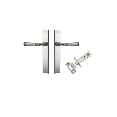 Iver Door Lever Verona Rectangular Satin Nickel Passage Kit