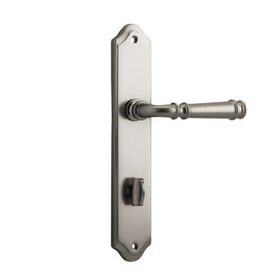 Iver Door Lever Verona Shouldered Privacy Pair Satin Nickel CTC85mm L122xP58mm BPH250xW48mm