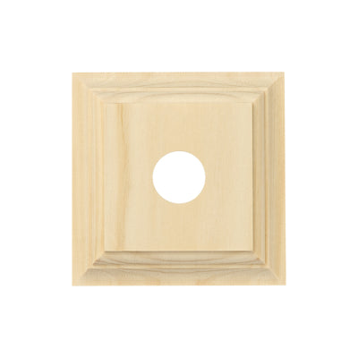 Tradco Switch Socket Block Classic Single Pine H90xW90mm