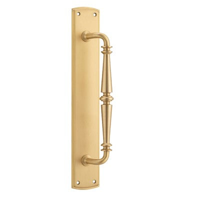 Iver Pull Handle Sarlat On Backplate Brushed Brass L382xW68xP72mm