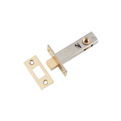 Tradco Privacy Bolt Polished Brass Backset 60mm