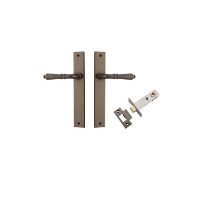 Iver Door Lever Sarlat Rectangular Signature Brass Passage Kit