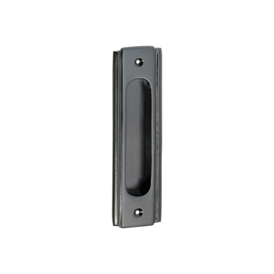 Tradco Sliding Door Pull Traditional Matt Black H150xW43mm