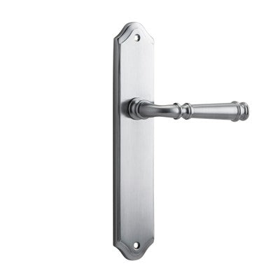 Iver Door Lever Verona Shouldered Latch Pair Brushed Chrome L122xP58mm BPH250xW48mm