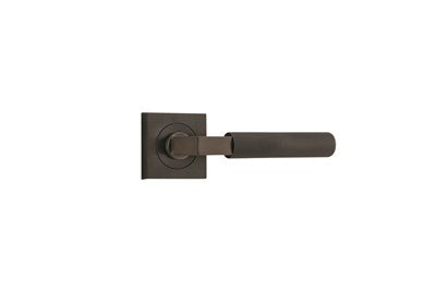 Iver Door Lever Brunswick Rose Square Concealed Fix Pair Signature Brass L120xP60mm BPH52xW52mm