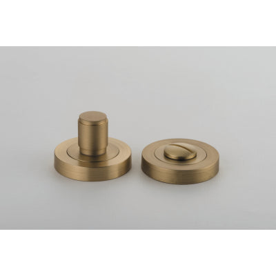 Iver Privacy Turn Berlin Rose Round Concealed Fix Pair Brushed Brass D52xP35mm