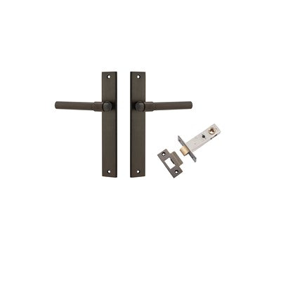 Iver Door Lever Helsinki Rectangular Signature Brass Passage Kit