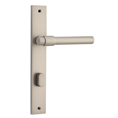 Iver Door Lever Helsinki Rectangular Privacy Pair Satin Nickel CTC85mm L137xP58mm BPH240xW38mm