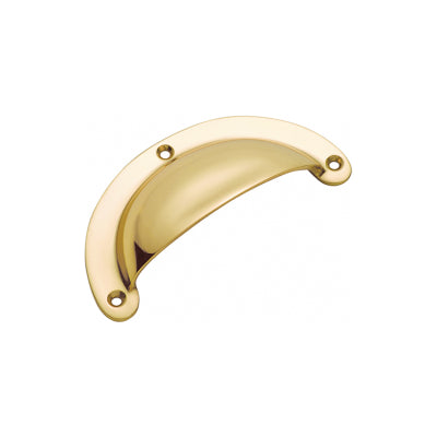 Tradco Drawer Pull Classic Large Polished Brass L100xH40mm