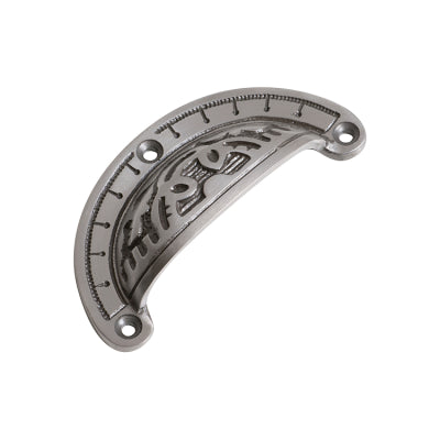 Tradco Drawer Pull Ornate Iron Polished Metal H40xL100mm