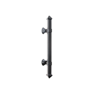 Tradco Pull Handle Iron Square Matt Black H450xP65mm