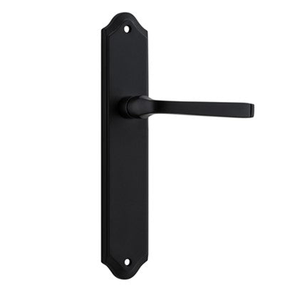 Iver Door Lever Annecy Shouldered Latch Pair Matt Black L117xP65mm BPH250xW48mm