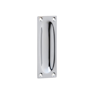 Tradco Sliding Door Pull Classic Small Satin Chrome H88xW28mm