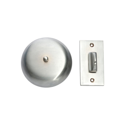 Tradco Turn Bell Plain Satin Chrome D90mm