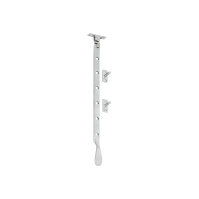 Tradco Casement Stay Base Fix Large Satin Chrome L300mm