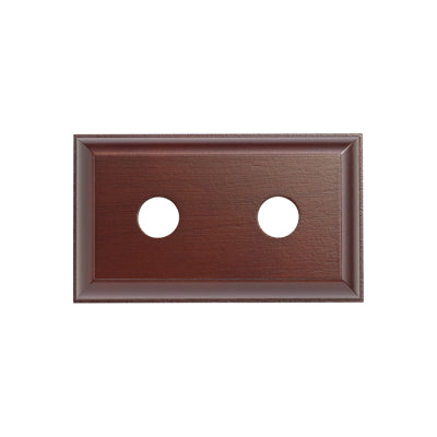 Tradco Switch Socket Block Traditional Double Cedar H90xL155mm