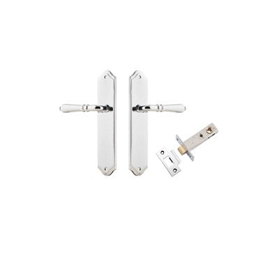 Iver Door Lever Sarlat Shouldered Polished Chrome Passage Kit