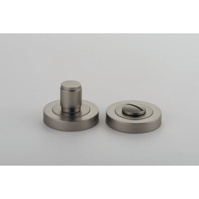 Iver Privacy Turn Berlin Rose Round Concealed Fix Pair Satin Nickel D52xP35mm