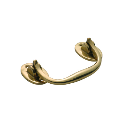 Tradco Trunk Handle Polished Brass H68xL120mm