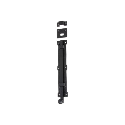 Tradco Tower Bolt Iron Matt Black H300xW55mm