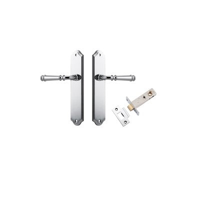 Iver Door Lever Verona Shouldered Polished Chrome Passage Kit