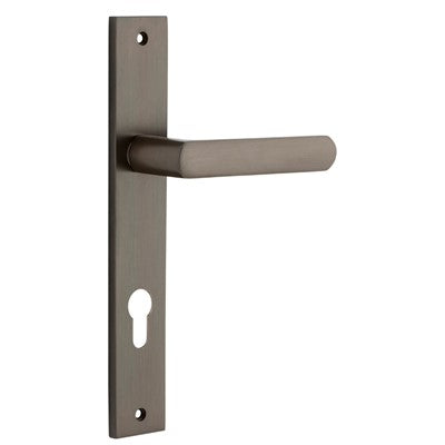 Iver Door Lever Osaka Rectangular Euro Pair Signature Brass CTC85mm L120xP52mm BPH240xW38mm