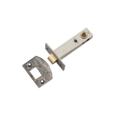 Tradco Tube Latch Split Cam 'D' Striker Rumbled Nickel Backset 70mm