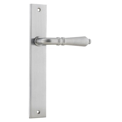 Iver Door Lever Sarlat Rectangular Latch Pair Brushed Chrome L111xP53mm BPH240xW38mm