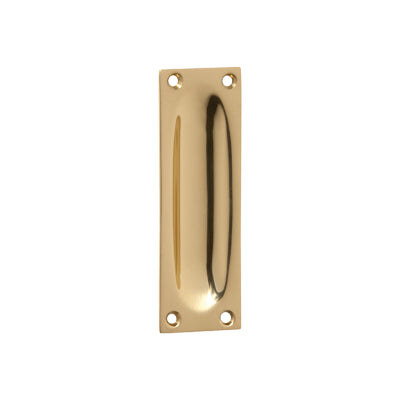 Tradco Sliding Door Pull Classic Small Polished Brass H88xW28mm