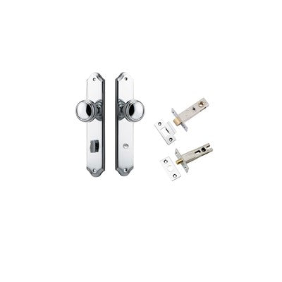 Iver Door Knob Paddington Shouldered Polished Chrome Privacy Kit