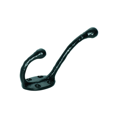 Tradco Hat & Coat Hook Iron Matt Black H130xP70mm