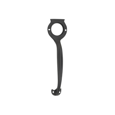 Tradco Pull Handle Cylinder Hole Matt Black H185xW50xP28mm