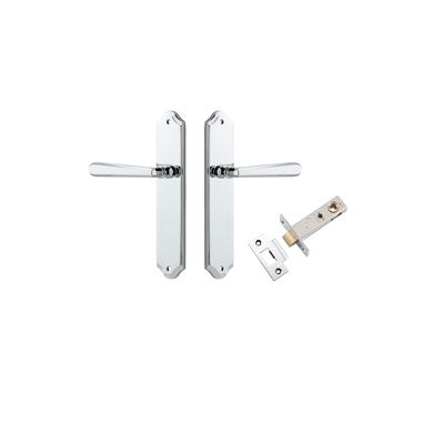 Iver Door Lever Copenhagen Shouldered Polished Chrome Passage Kit