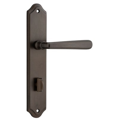 Iver Door Lever Copenhagen Shouldered Privacy Pair Signature Brass CTC85mm L120xP59mm BPH250xW48mm