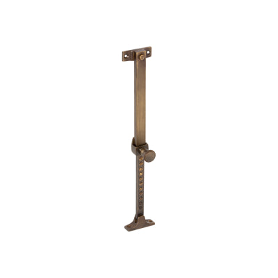 Tradco Casement Stay Telescopic Screw Down Antique Brass L200-295mm