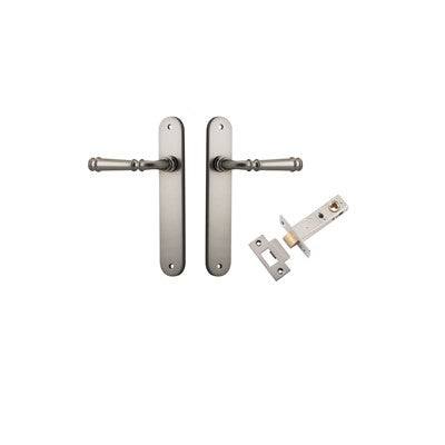 Iver Door Lever Verona Oval Satin Nickel Passage Kit