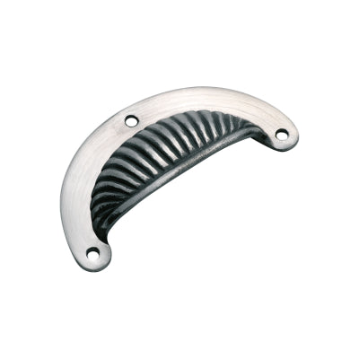 Tradco Drawer Pull Fluted Iron Polished Metal H50xL95mm