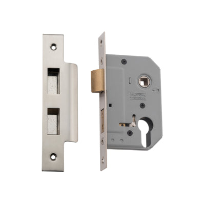 Tradco Mortice Lock Euro Satin Nickel CTC47.5mm Backset 46mm