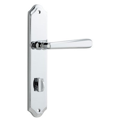 Iver Door Lever Copenhagen Shouldered Privacy Pair Polished Chrome CTC85mm L120xP59mm BPH250xW48mm