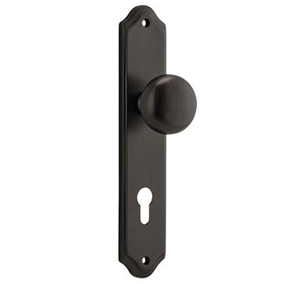 Iver Door Knob Cambridge Shouldered Euro Pair Signature Brass CTC85mm D55xP62mm BPH250xW48mm