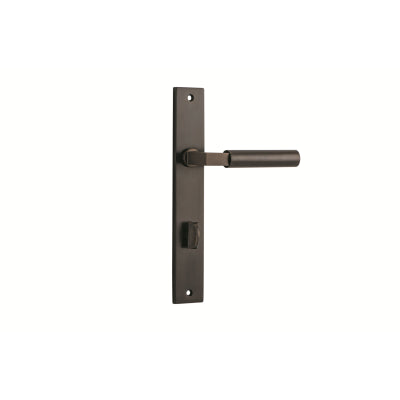 Iver Door Lever Berlin Rectangular Privacy Pair Signature Brass CTC85mm L120xP57mm BPH240xW38mm