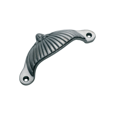 Tradco Drawer Pull Fluted Iron Polished Metal H40xL105mm