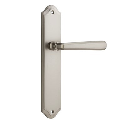 Iver Door Lever Copenhagen Shouldered Latch Pair Satin Nickel L120xP59mm BPH250xW48mm