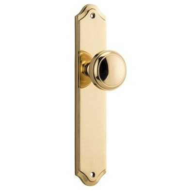 Iver Door Knob Paddington Shouldered Latch Pair Polished Brass D55xP63mm BPH250xW48mm