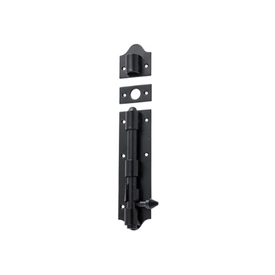 Tradco Tower Bolt Iron Matt Black L215xW48mm