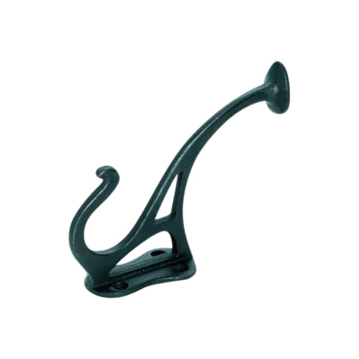 Tradco Hat & Coat Hook Circular End Iron Matt Black H115xP90mm