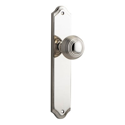 Iver Door Knob Guildford Shouldered Latch Pair Polished Nickel D52xP74mm BPH250xW48mm