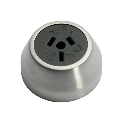 Tradco Socket Federation Black Mechanism Satin Chrome D60xP29mm